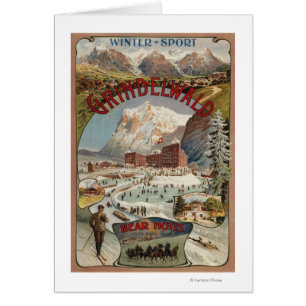 Blick auf das Bärenhotel Werbeplakat