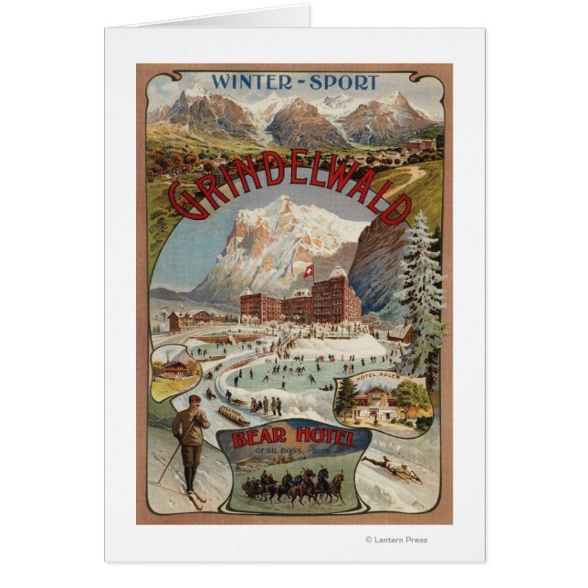 Blick auf das Bärenhotel Werbeplakat (Vorne)