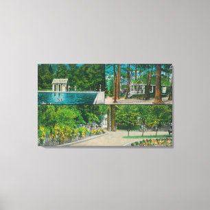 Blick auf das Crag View ResortCastella, CA Leinwanddruck