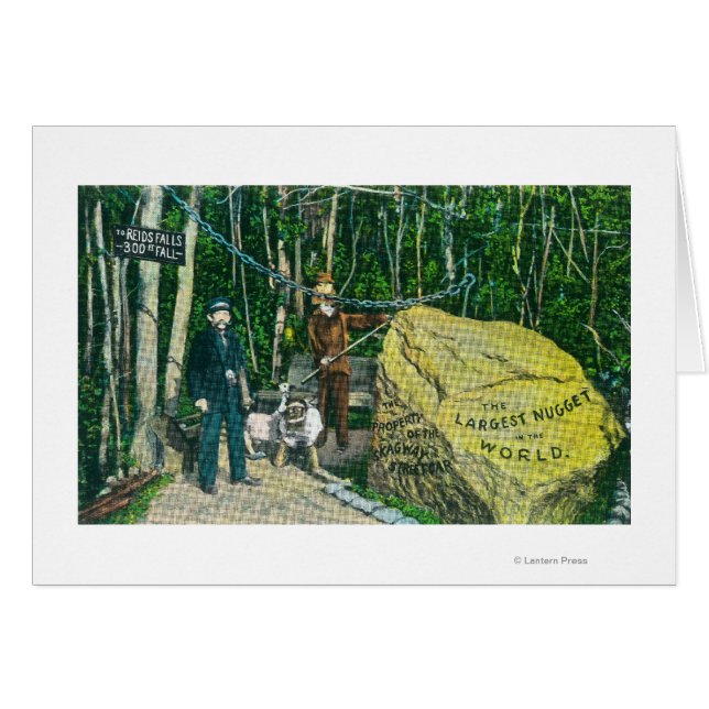 Blick auf das größte Gold Nugget der Welt (Vorderseite (Horizontal))