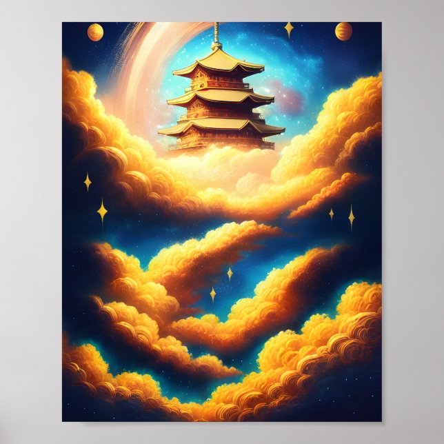 Blick auf das Himmelsposter Poster (Vorne)