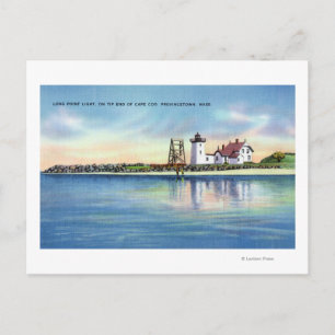 Blick auf das Leuchtturm Long Point Postkarte