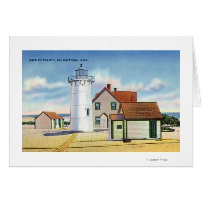 Blick auf das Leuchtturm von Race Point (Vorderseite (Horizontal))