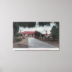 Blick auf das Main Gateway nach Idora ParkOakland, Leinwanddruck