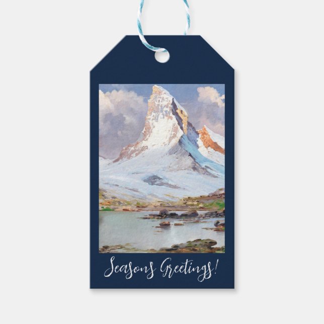 Blick auf das Matterhorn Geschenkanhänger (Vorderseite)