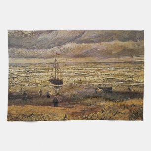 Blick auf das Meer in Scheveningen von Vincent van Geschirrtuch