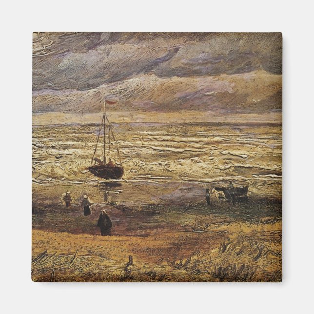 Blick auf das Meer in Scheveningen von Vincent van Magnet (Vorne)
