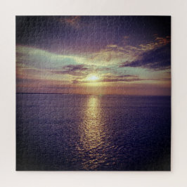 Blick auf das Meer | Sonnenaufgang über dem Ozean Puzzle