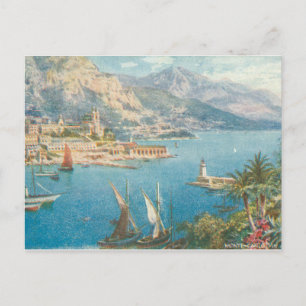 Blick auf das Monte Carlo Meer Postkarte
