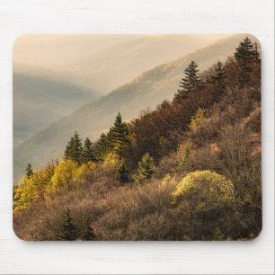 Blick auf das Oconaluftee Valley North Carolina Mousepad