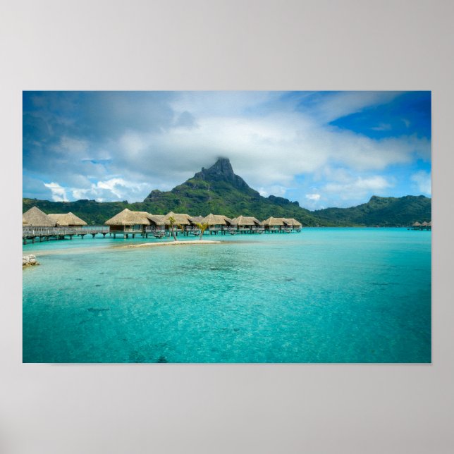 Blick auf das Poster der Bora Bora-Insel (Vorne)