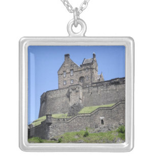 Blick auf das Schloss Edinburgh, Edinburgh, Schott Versilberte Kette