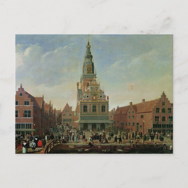 Blick auf das Weighhouse und den Käsemarkt Postkarte (Vorderseite)