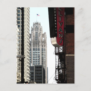 Blick auf das Wrigley-Gebäude Postkarte