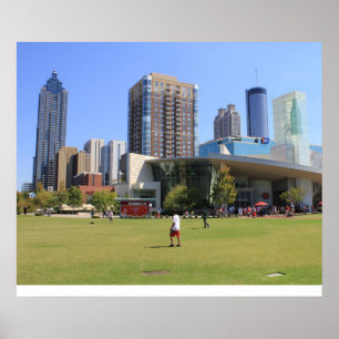 Blick auf das Zentrum von Atlanta Poster