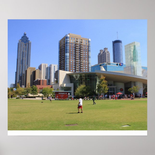 Blick auf das Zentrum von Atlanta Poster (Vorne)