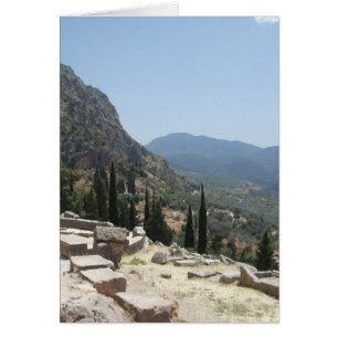 Blick auf Delphi, Griechenland