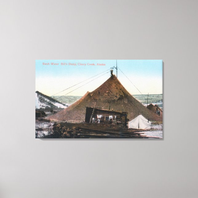 Blick auf den Absturz der "Swift Water Bill" Leinwanddruck (Vorderseite)