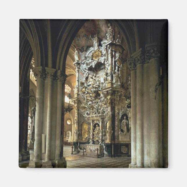 Blick auf den Altar und die "Transparente", c.1720 Magnet (Vorne)