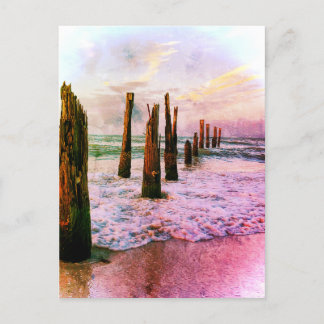 Blick auf den alten Pier Postkarte