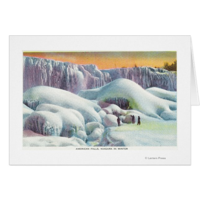 Blick auf den amerikanischen Fall im Winter (Vorderseite (Horizontal))