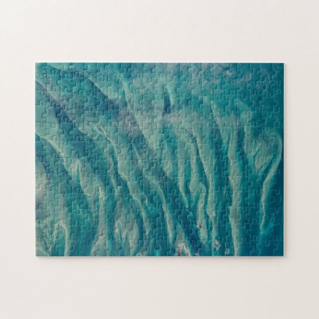 Blick auf den Bahamas von der Raumstation aus Puzzle (Horizontal)