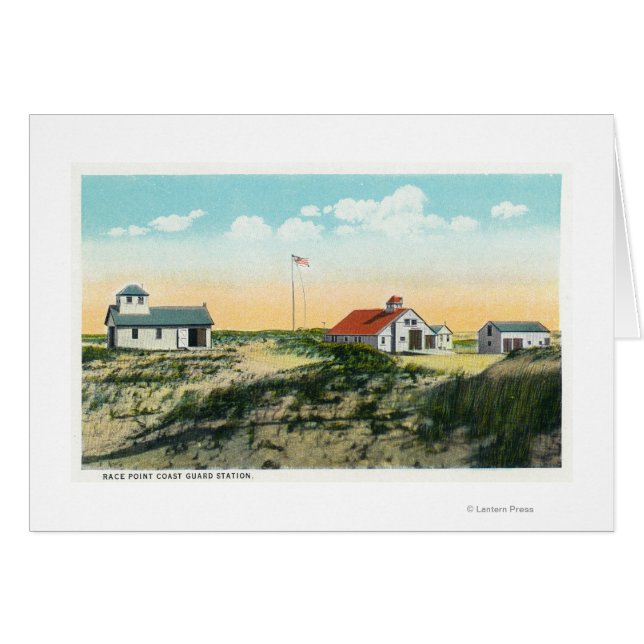 Blick auf den Bahnhof der Race Point-Küstenwache (Vorderseite (Horizontal))