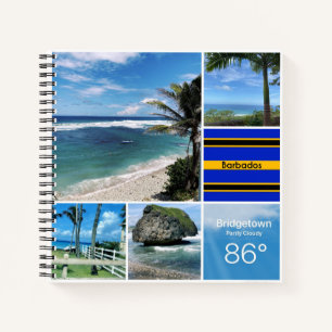Blick auf den Barbados-Ozean Notizbuch