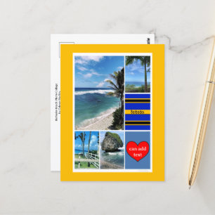 Blick auf den Barbados-Ozean Postkarte