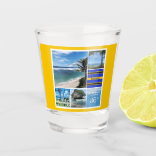 Blick auf den Barbados-Ozean Schnapsglas
