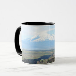 Blick auf den Berg Ararat von Armenisch-Seite Tasse