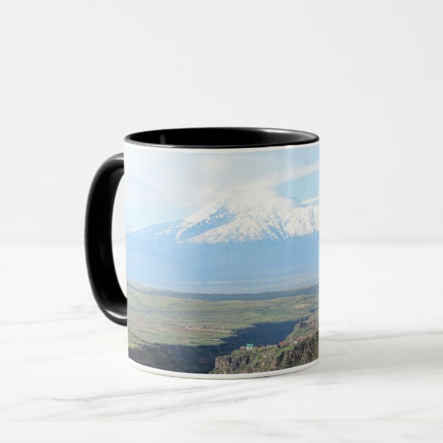 Blick auf den Berg Ararat von Armenisch-Seite Tasse (Vorderseite Links)