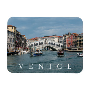 Blick auf den Canale Grande von Venedig Kühlschran Magnet