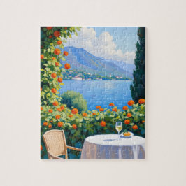Blick auf den Comer See Puzzle
