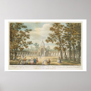 Blick auf den Comustempel im Vauxhall Gardens, Poster