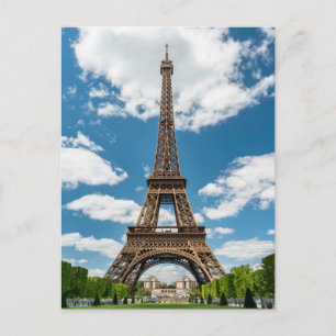 Blick auf den Eiffelturm vom öffentlichen Park Cha Postkarte