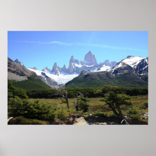 Blick auf den Fitz Roy Poster