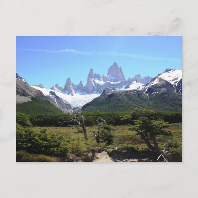 Blick auf den Fitz Roy Postkarte (Vorderseite)