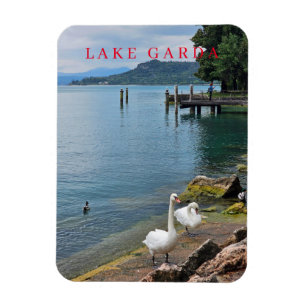 Blick auf den Gardasee Kühlschrankmagnet Magnet