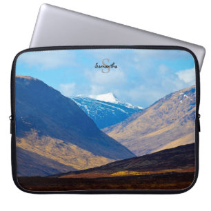 Blick auf den Glen Etive Neopren Laptop-Ärmel Laptopschutzhülle
