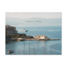 Blick auf den Hafen von Corfu-Stadt (horizontal)