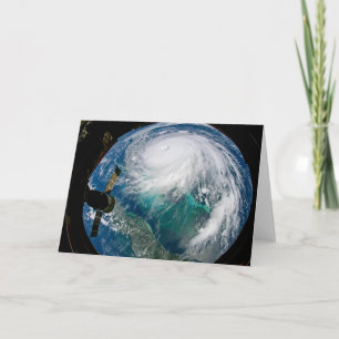 Blick auf den Hurrikan Dorian. Karte