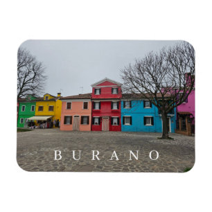 Blick auf den Innenhof von Venedig Burano Kühlschr Magnet