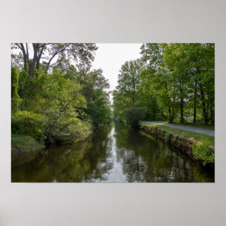 Blick auf den Kanal Poster