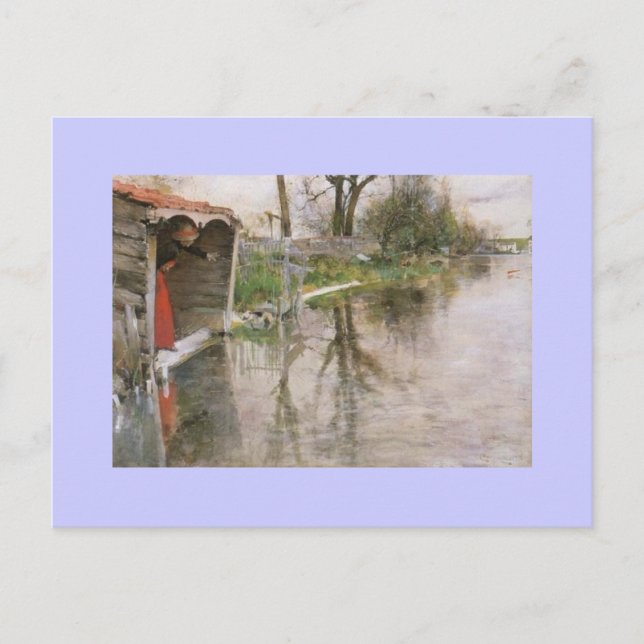 Blick auf den Kanal Postkarte (Vorderseite)