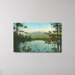 Blick auf den Katahdin-Berg, der höchste Gipfel in Leinwanddruck