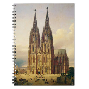 Blick auf den Kölner Dom gotische Majestät Notizblock