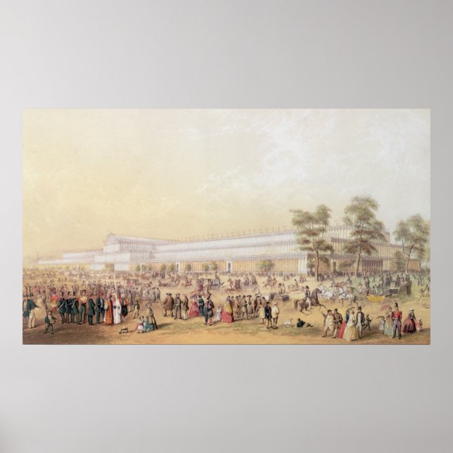 Blick auf den Kristallpalast Poster (Vorne)