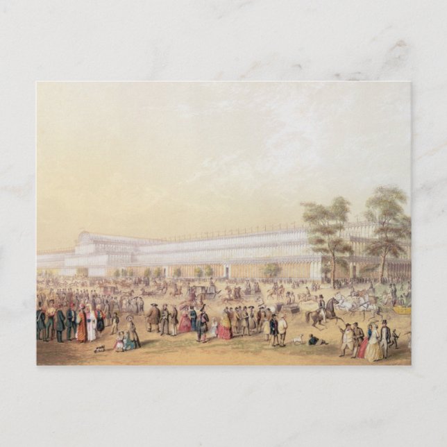 Blick auf den Kristallpalast Postkarte (Vorderseite)