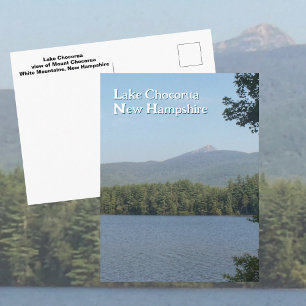 Blick auf den Lake Chocorua New Hampshire White Mo Postkarte